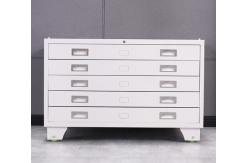 China Multi Layer 0.069cbm Ergonomic Handle Metal Drawer Cabinet Knocked Down Structure supplier