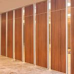 Soundproof Moveable Doors Sliding Partition Walls Wooden Surface ISO9001 for sale