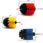 M14 Shaft 31pcs Power Drill Scrub Brush Attachment Set Scrub Bathroom