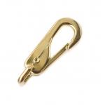 3726 Square Shaped Fixed Eye Quick Release Brass Snap Hook Bronze Spring Snap