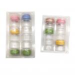 6 Pack Custom Macaron Clear Tray Recyclable Box Plastic Chocolate Tray