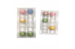 China 6 Pack Custom Macaron Clear Tray Recyclable Plastic Chocolate Tray supplier