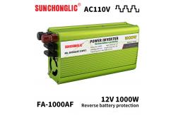 China 1000W Modified Inverter Sine Wave Power Inverter 12VDc 110VAc USB Charging supplier