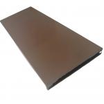 High Glossy Brown Powder Coated Aluminium Extrusions 0.8mm Thickness for sale