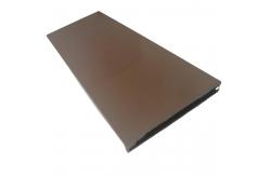 China High Glossy Brown Powder Coated Aluminium Extrusions 0.8mm Thickness supplier