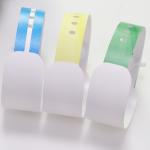 Wholesale Disposable Hospital Identification Wristbands Blank Inkjet Printed Thermo-Sensitive Patient Paper Wristbands for sale