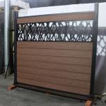 Easy Installation Wpc Fence Panels 1.8m * 1.8m Co Extrusion Exterior Boards for sale