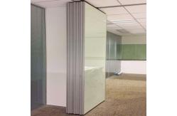 China Frameless Folding Easy Install Sliding Movable Partition Wall For Balcony Hotel supplier