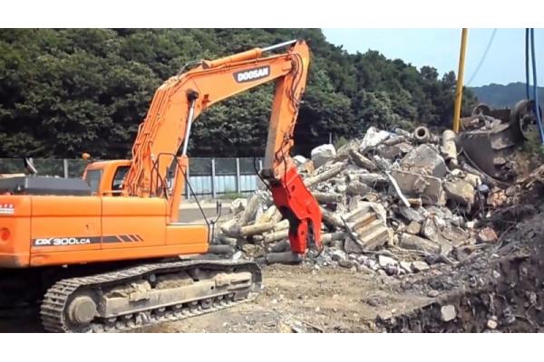Building Demolition Mechanical Concrete Pulveriser For Excavator Hydraulic System