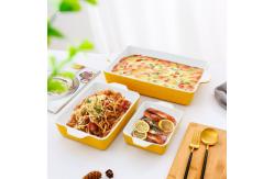 China Rectangular Kitchen Ceramic Bakeware Sets Tray With Binaural Multifunctional supplier