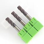 2mm 3mm 1/16 CNC End Mill 5/16 Radius Mill Bit HRC60 4 Flute RLD Tools for sale