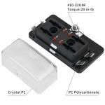 Circuit 4 Way Marine Fuse Block 63g PBT ATC Fuse Holder With Cover