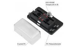 China Circuit 4 Way Marine Fuse Block 63g PBT ATC Fuse Holder With Cover supplier