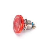 Emergency Momentary Off Push Button Switch Red Mushroom Cap 6Pin