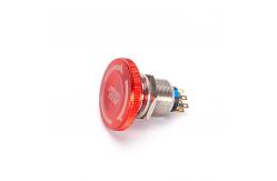 China Emergency Momentary Off Push Button Switch Red Mushroom Cap 6Pin supplier