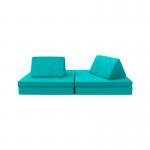 CertiPur-US Velvet Fabric 6pcs Foam Play Couch For Toddlers for sale