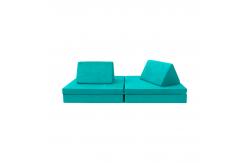 China OPEN-ENDED PLAY 6 PIECE VELVET FABRIC MODULAR SOFA WITH PROTECTIVE LINER supplier