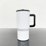 Custom Logo 20oz Sublimation Double Wall Stainless Steel Vacuum Insulated Tumbler With Handle 20oz Leak Proof Travel Kids Mug With Lid And Straw