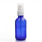 Round ODM Boston Glass Bottles 2 Oz Blue Glass Spray Bottles for sale