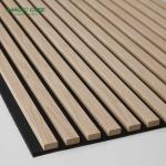 Polyester Thickness 9mm/12mm Akupanel Wood Acoustic Slat Wall Panel for Apartments for sale