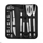 Multifunctional BBQ Grill Supplies Stainless Steel Barbecue Utensils With Storage Bag for sale