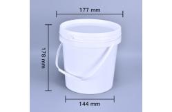 China Transparent Multifunctional 3L Set Packing Plastic Bucket with Lid and Sealing Strip supplier