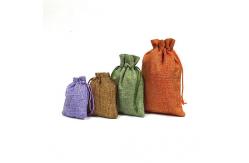 China Soft Organic Cotton Drawstring Shoe Bags Small Foldable Cloth Canvas Cinch Backpack supplier
