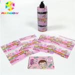 Pink Adhesive Stickersshrink Wrap Sleeves PVC Material Custom Printed For Bottle Box for sale