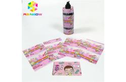 China Pink Adhesive Stickersshrink Wrap Sleeves PVC Material Custom Printed For Bottle Box supplier