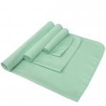 Green Embroidered Fitness Golf Sports Sweat Towel Microfibre Swimming Towel Custom for sale