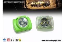 China 15000 Lux LED Mining Light , Illuminance Oled Screen Miners Cap Lamp 1W supplier