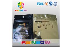 China Flat three sides sealed mylar foil zipper with hange hole supplier
