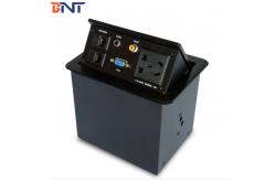 China Conference Room AV Desktop Power Pop Up Sockets With Audio /  Video / VGA supplier