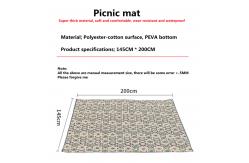 China Cross Border Outdoor Picnic Mat Waterproof Moistureproof Good Helper supplier