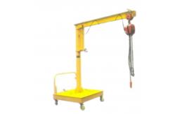 China Cantilever Mobile Movable Jib Cranes With Chain Hoist 500kg supplier