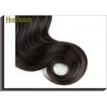 Brazilian Body Wave Virgin Human Hair Natural Hair Extensions Black for sale