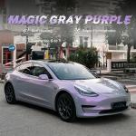 Magic Gray Purple Self Healing Color Paint Protection Film Anti Scratch TPU PPF with 70°C Recovery 8mil Car Film for sale