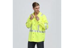 China Long Sleeve Reflective Safety Shirts Safety Yellow Shirts With Reflective Stripes supplier