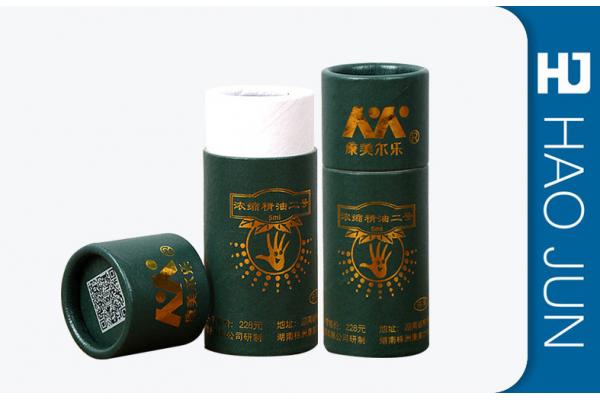 Custom Cosmetic Paper Boxes CMYK Printing Cylinder Paper Box For Eye Cream