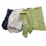 SJST06-P Wholesale Fabric cut pieces mixed color t shirt rags textile waste rags cleaning recycled wiping cleaning rags for sale