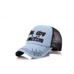 Modern Style Boys Denim Baseball Cap Color Optional Custom Logo Printed Light Weight for sale