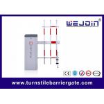 Straight Boom 3~5s Rising Arm Barrier Gate 120W With Fence for sale