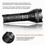 Dischargeable / Rechargeable LED Flashlight For Military 4000 Max Lumens for sale