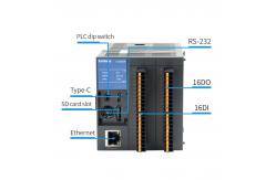 China 12DI 12DO 60KHz PLC Logic Controller Ladder Diagram Modbus TCP 4AI 4AO supplier
