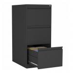 Office Under Desk 3 Drawers Black Steel Storage Filing Cabinet for sale