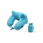 Soft Inflatable Neck Pillow , Inflatable Travel Neck Support CGS Certification for sale