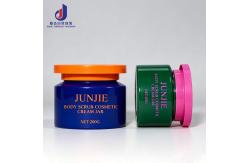 China Junjie Custom 30G-200G Double Layer Face Cream Jars Set Packaging Skin Care clear Bottles 100g Cosmetic Jar With Lids supplier