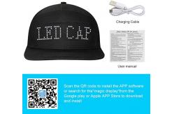 China Programmable Bluetooth LED Hat Display Message Editable Cool Caps supplier