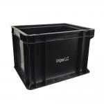 Esd Anti Static Turnover Box Large Black Car Parts Injection Molded Plastic Box Anti Static Plastic Box for sale