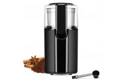 China UL Plug Electric Coffee Grinder Coarse Powder Black Stainless Steel Coffee Grinder Machine supplier